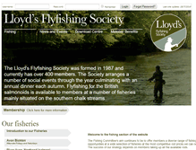 Tablet Screenshot of lloydsflyfishers.org